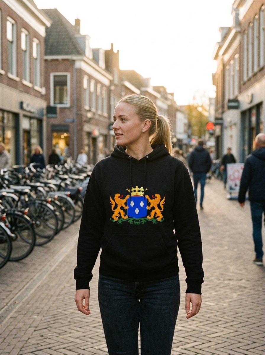 Supporter draagt de Almelo hoodie