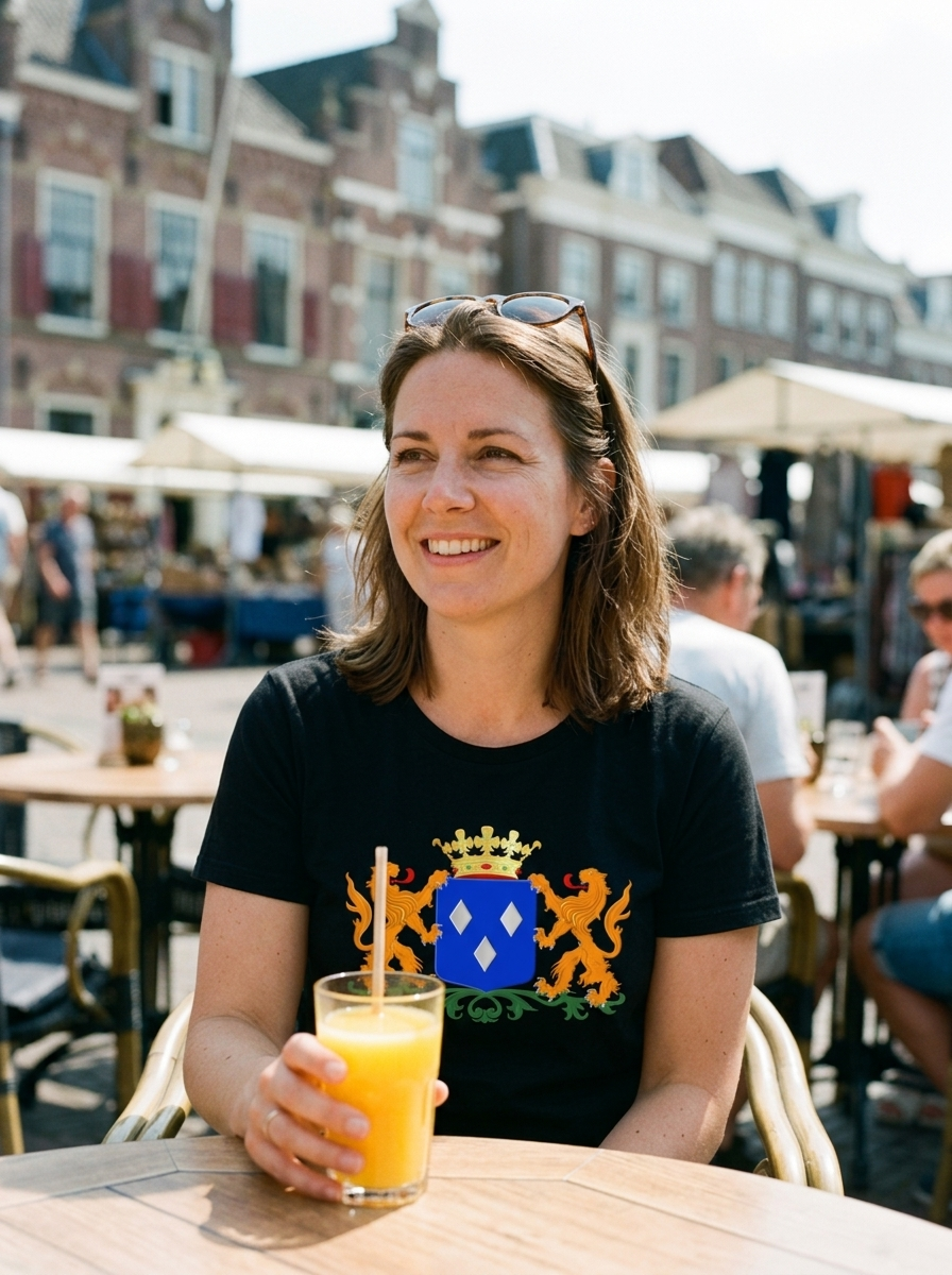 Supporter draagt het Almelo T-shirt