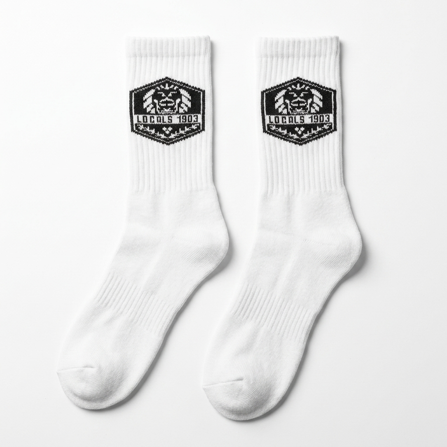 Sokken LOCALS1903, productfoto op witte achtergrond