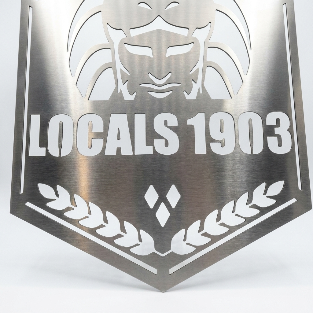 Wandbord LOCALS1903, productfoto op witte achtergrond