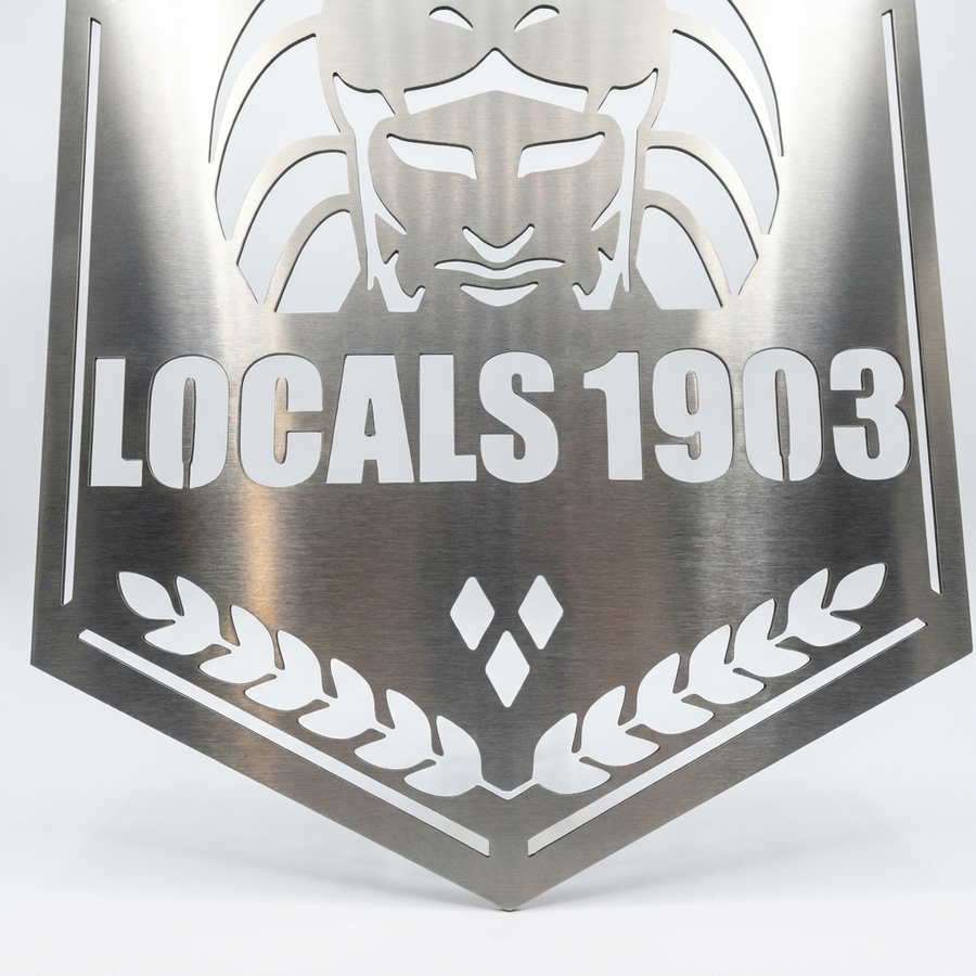 Wandbord LOCALS1903, productfoto op witte achtergrond