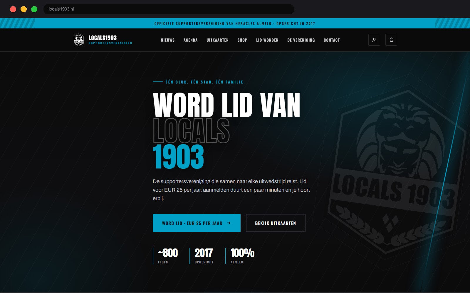 Welkom op onze nieuwe website